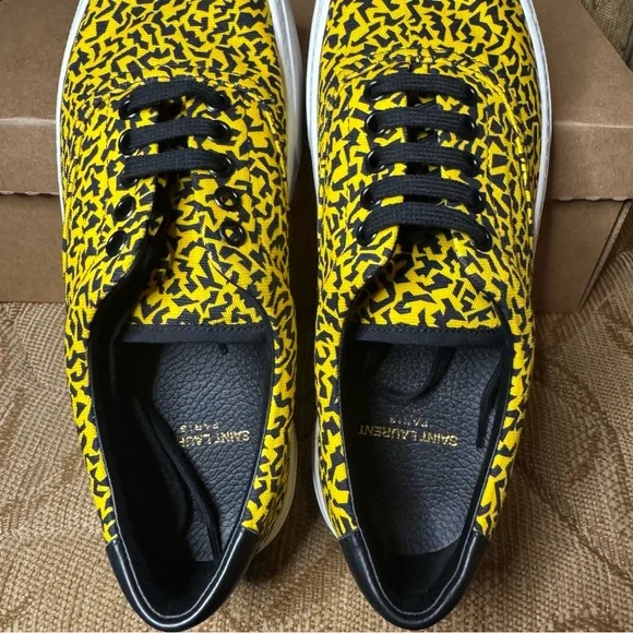Saint Laurent Yellow Canvas Sneakers Size EU 40 Made in‎ Italy - Picture 6 of 8